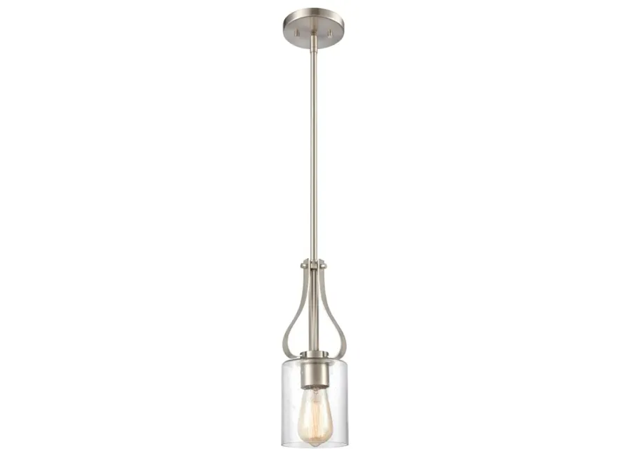 Market Square 5" Wide 1-Light Mini Pendant - Brushed Nickel