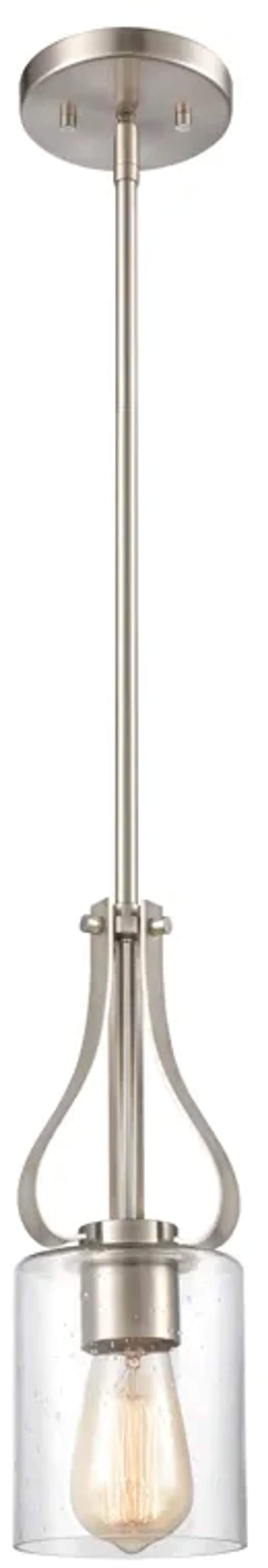 Market Square 5" Wide 1-Light Mini Pendant - Brushed Nickel