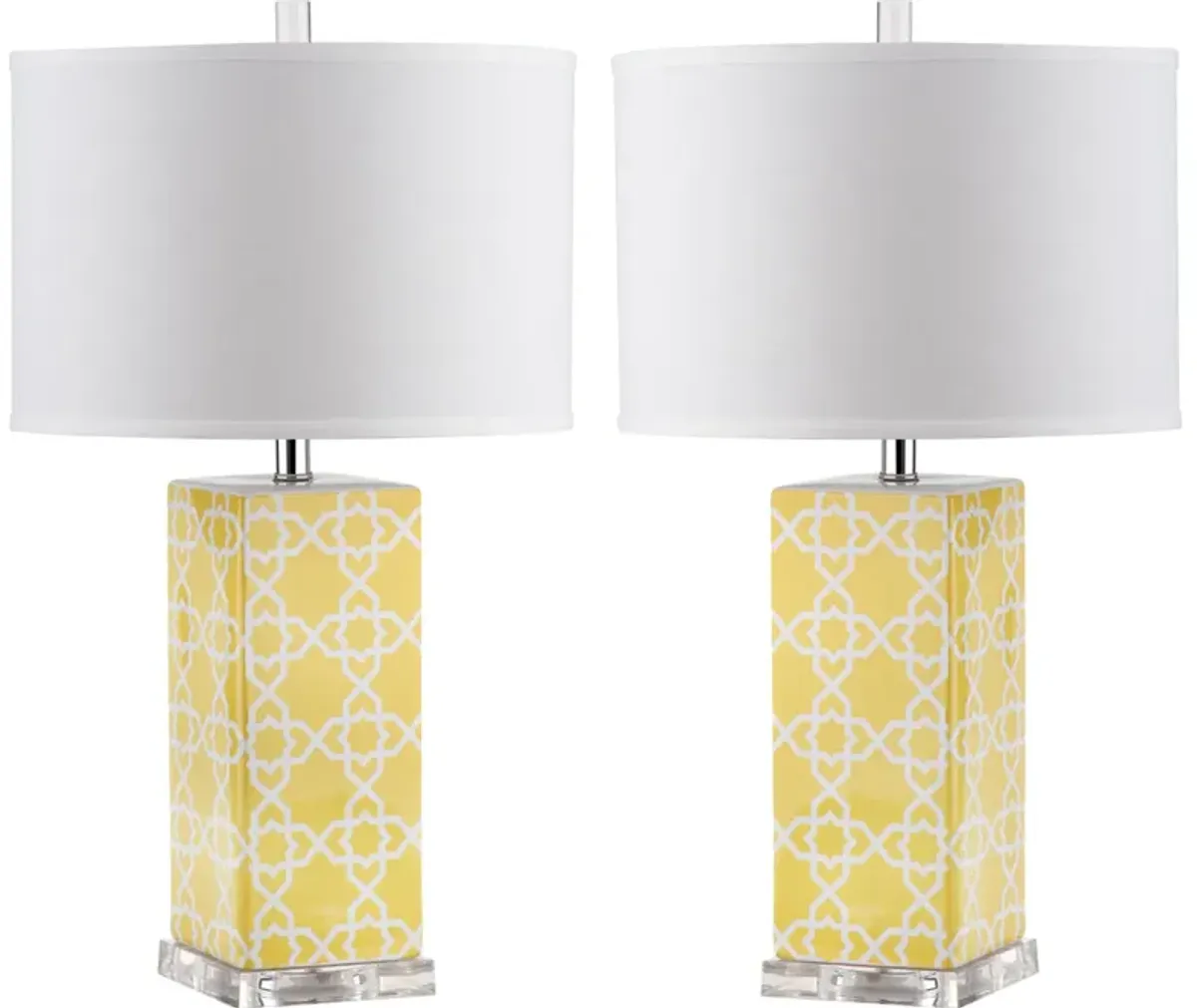 Quatrefoil 27-Inch H Table Lamp - Set of 2