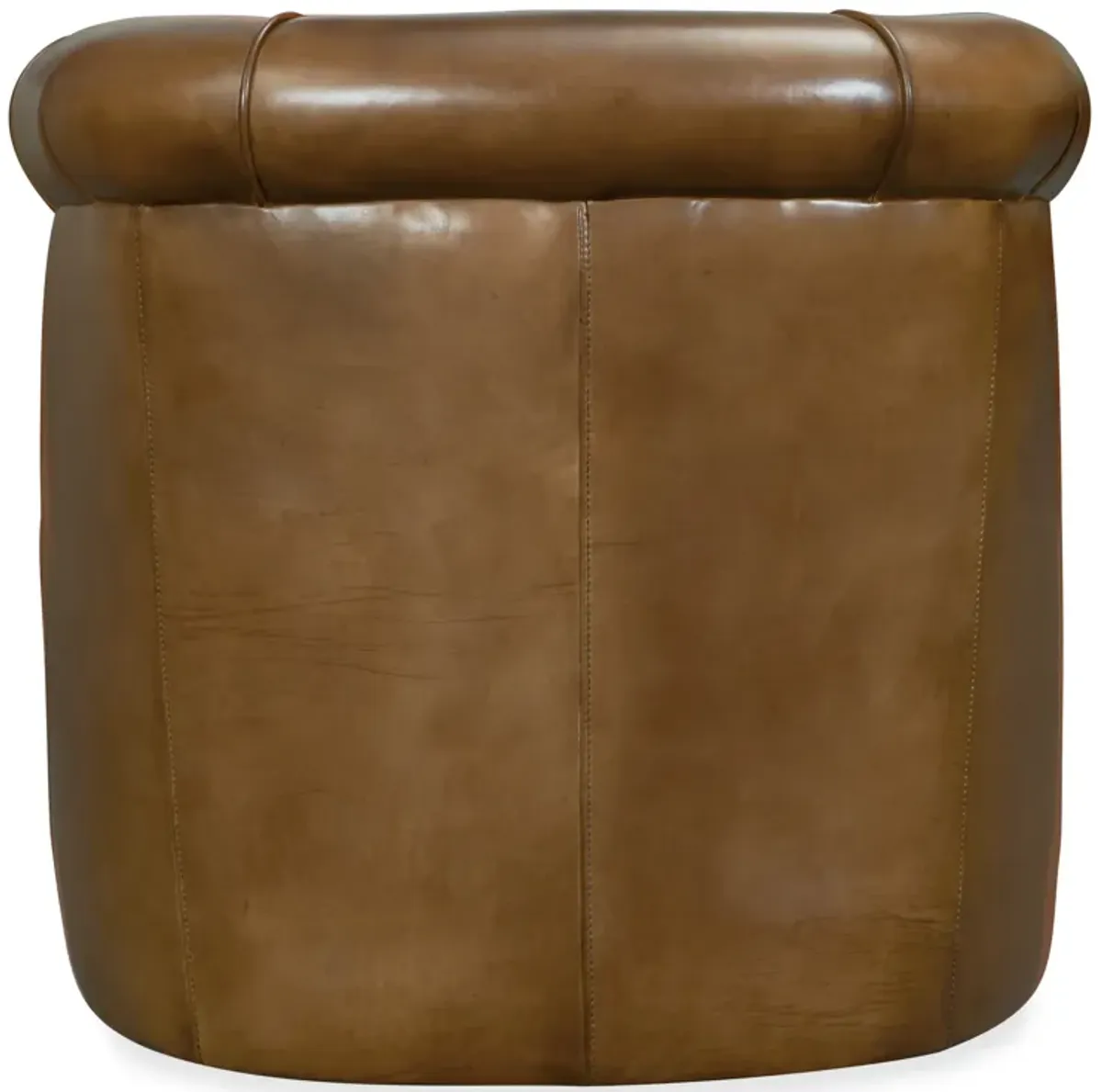 Axton Swivel Leather Club Chair