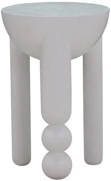 Morse White Accent Table