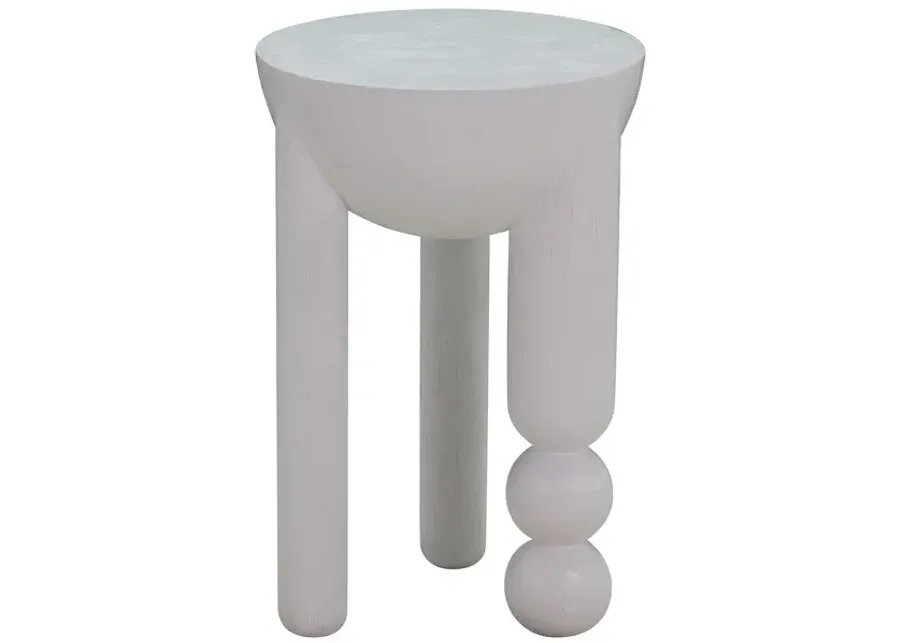 Morse White Accent Table