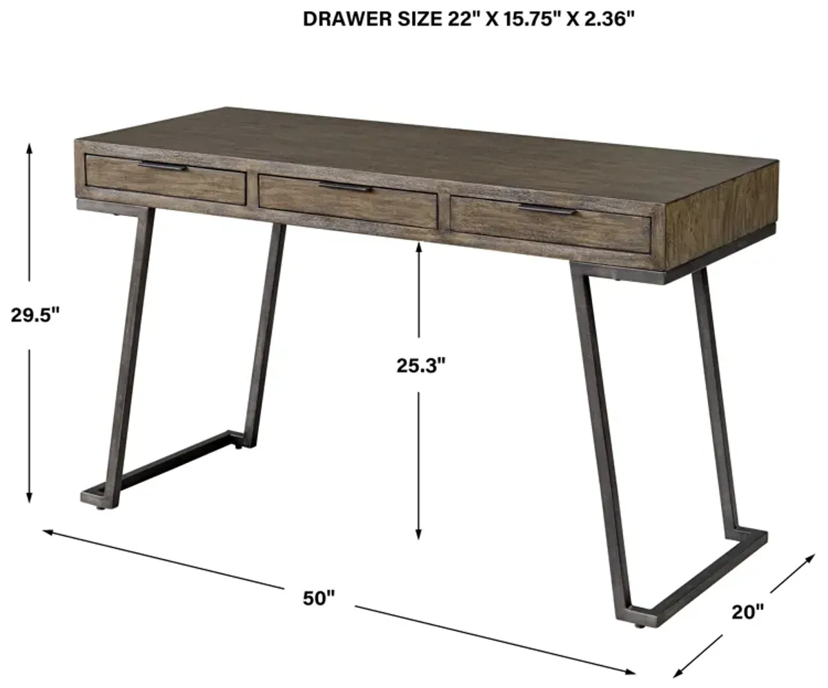 Comrade Natural Wood Desk