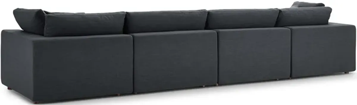 Commix Down Filled Overstuffed 4 Piece Sofa