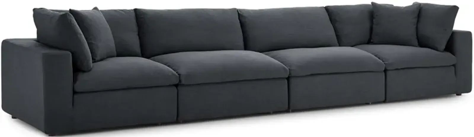 Commix Down Filled Overstuffed 4 Piece Sofa