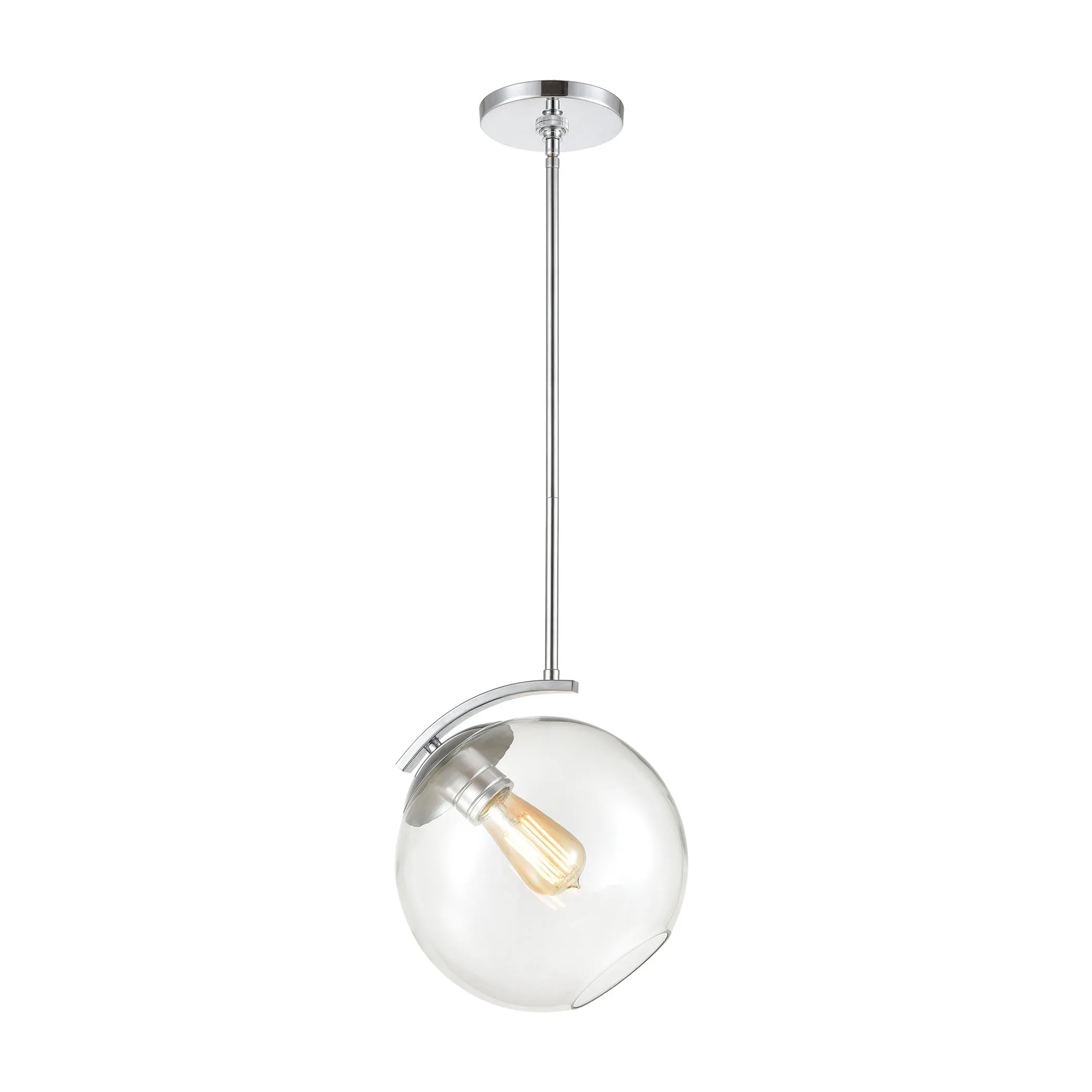 Collective 10" Wide 1-Light Mini Pendant - Polished Chrome