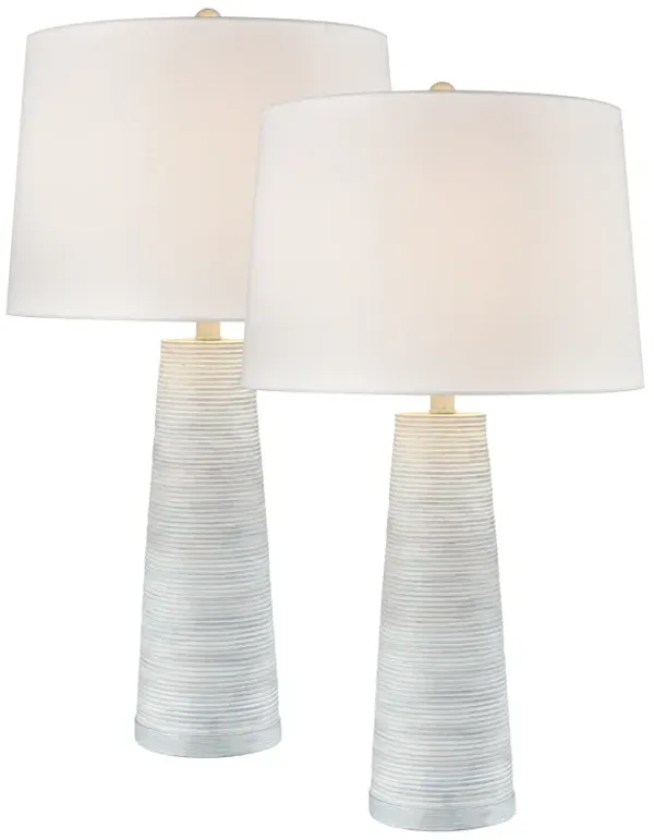 Kent 31'' High 1-Light Table Lamp - Set of 2 Light Blue