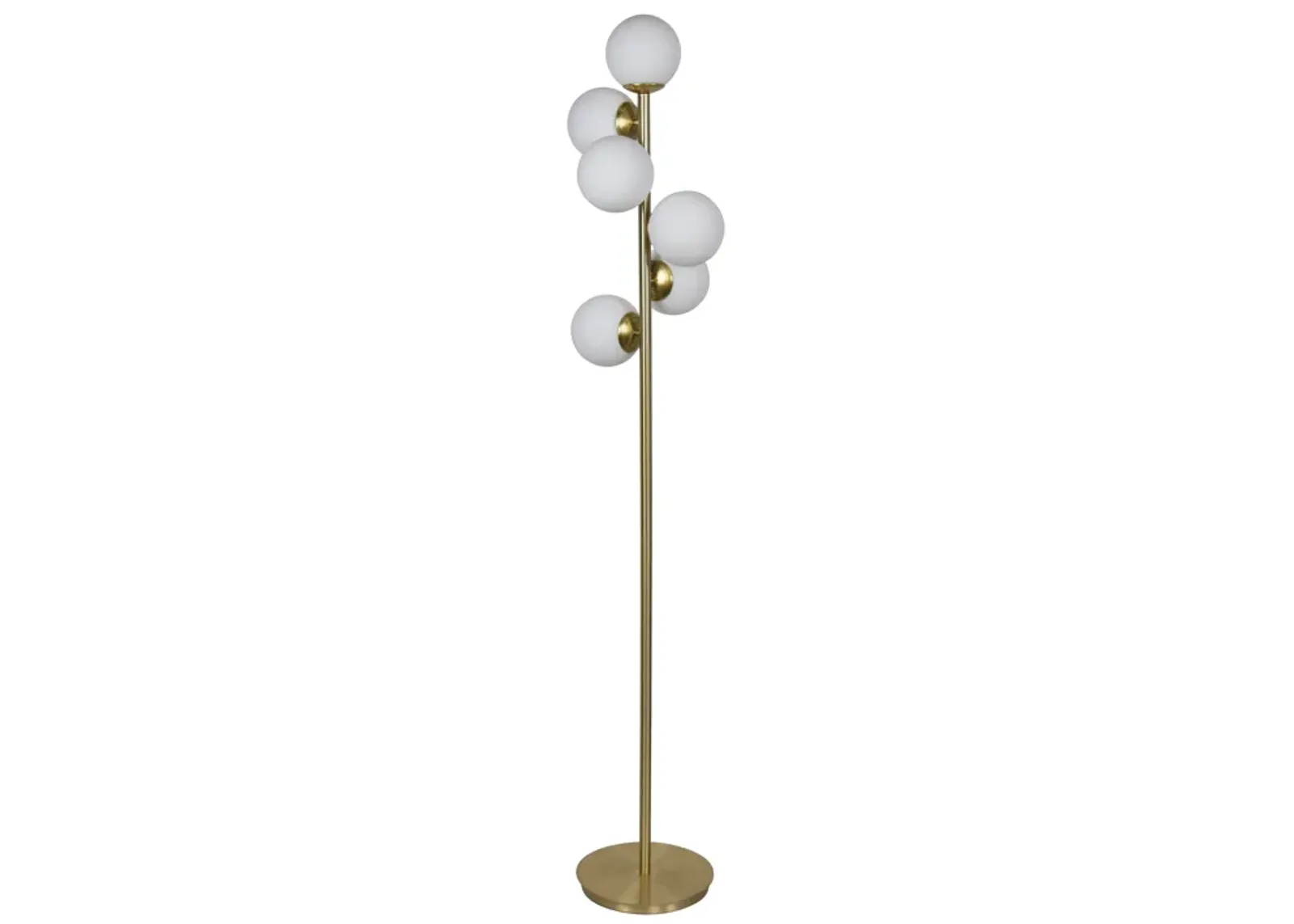 Glass 72" Frosted Globe Floor Lamp