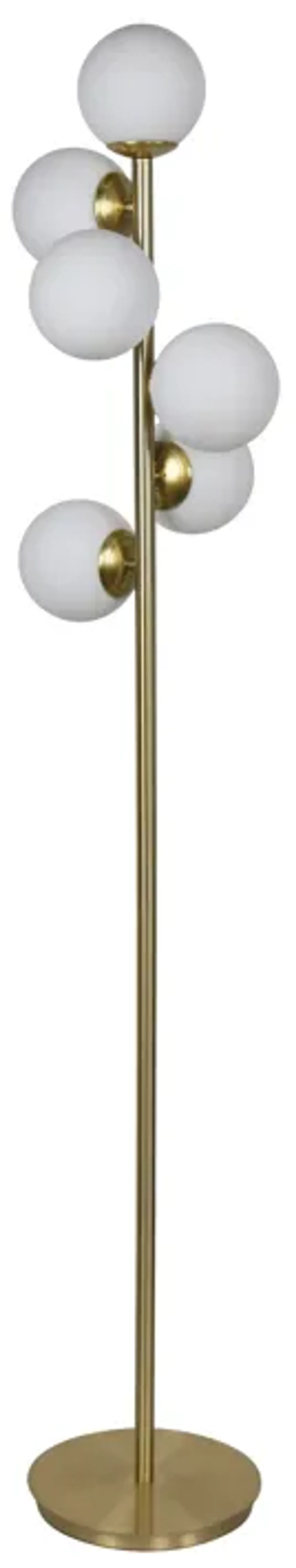 Glass 72" Frosted Globe Floor Lamp