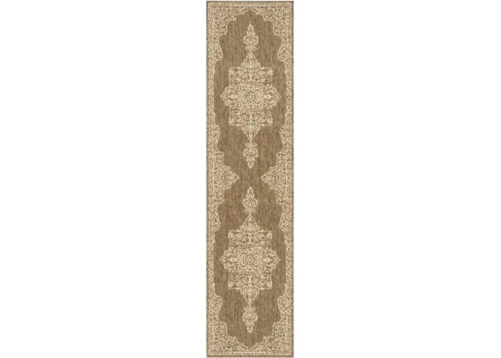 LINDEN 180 Collection LND180A-28 Cream / Beige 2'-2" X 8'