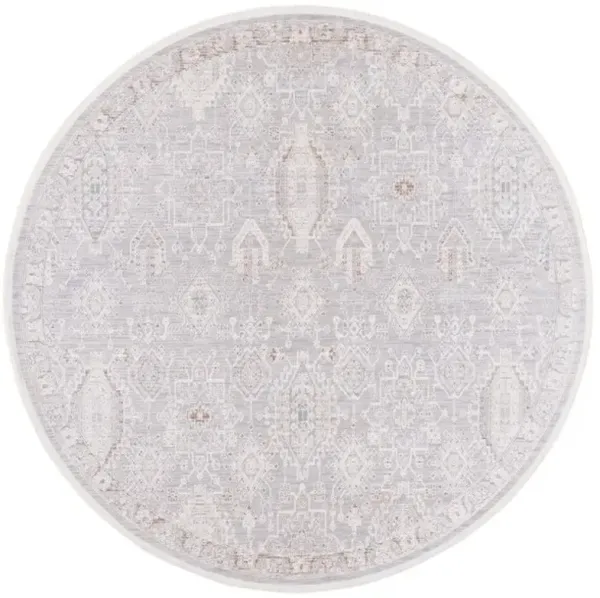 MARMARA 322 Grey  6'-7' X 6'-7' Round Round Rug