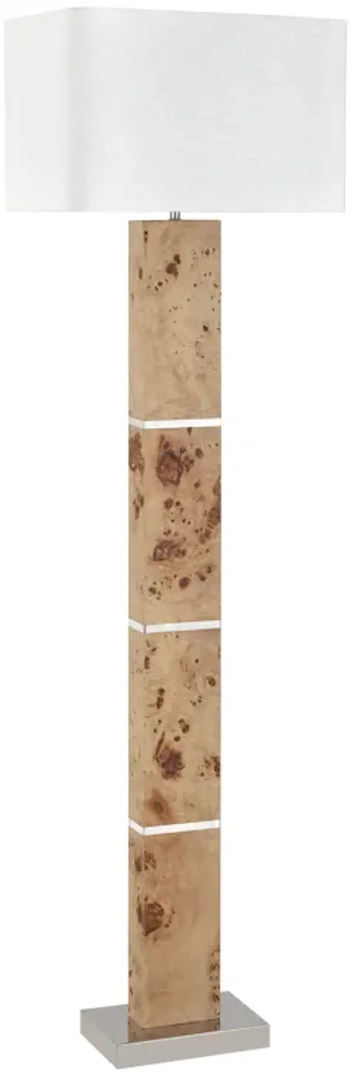 Cahill 63'' High 1-Light Floor Lamp - Natural Burl