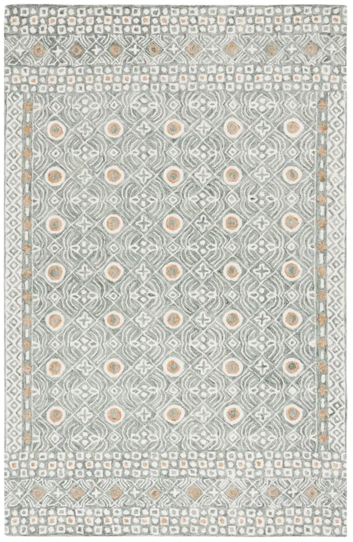 MICRO-LOOP 801 GREEN  4' x 6' Small Rectangle Rug