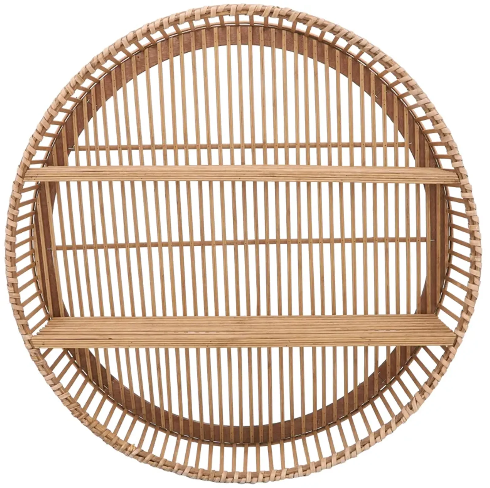 Bamboo, 31'h Wall Shelf, Natural