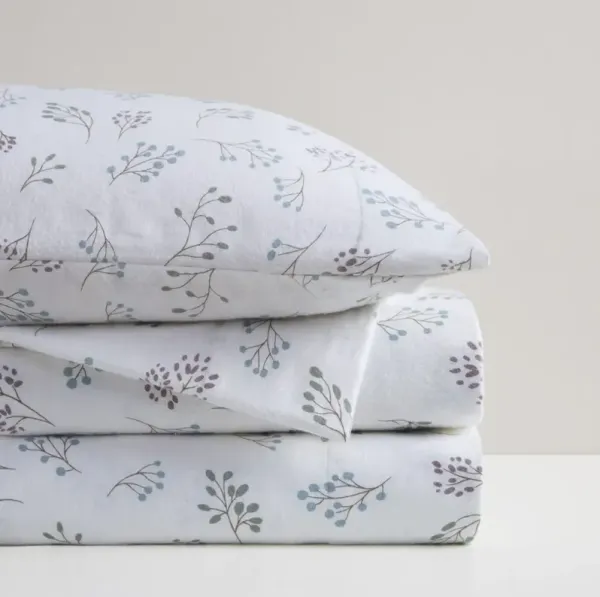 Oversized Cotton Flannel 4 Piece Sheet Set