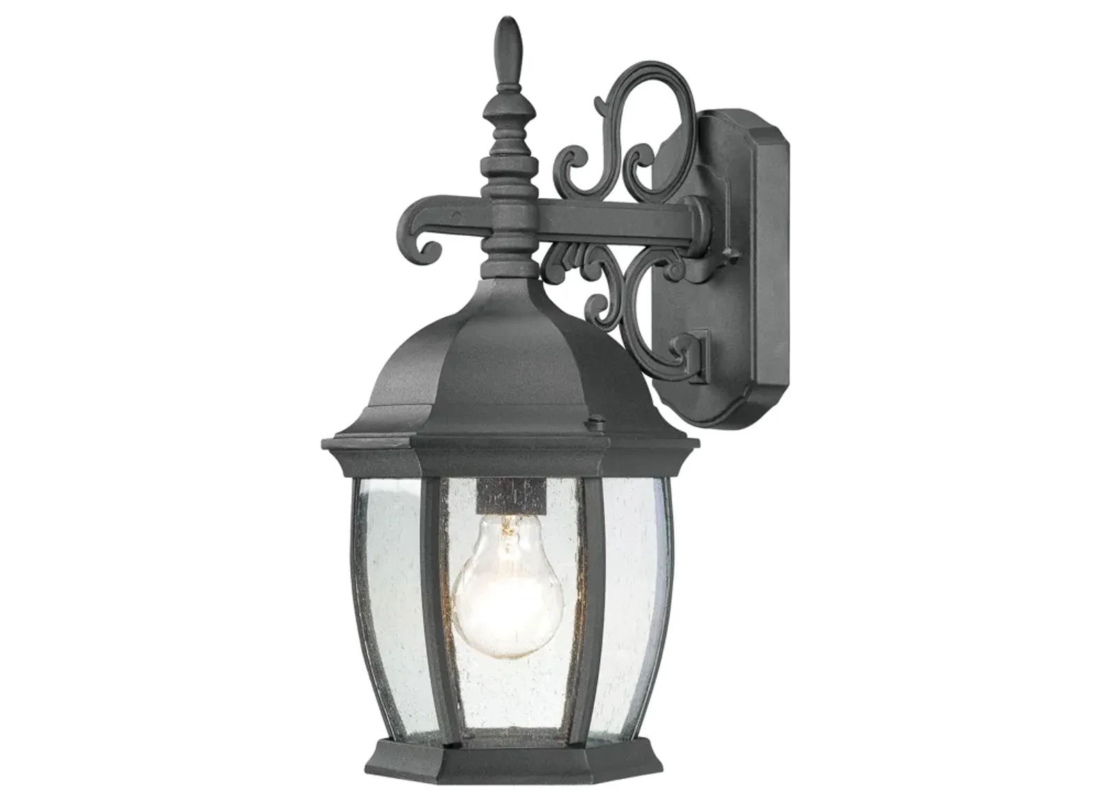 Covington 16" High 1-Light Outdoor Sconce - Black