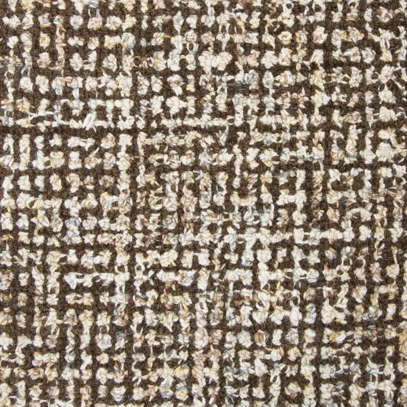 Brindleton Brown/Ivory Tweed Wool 2'6" x 10' Runner Rug