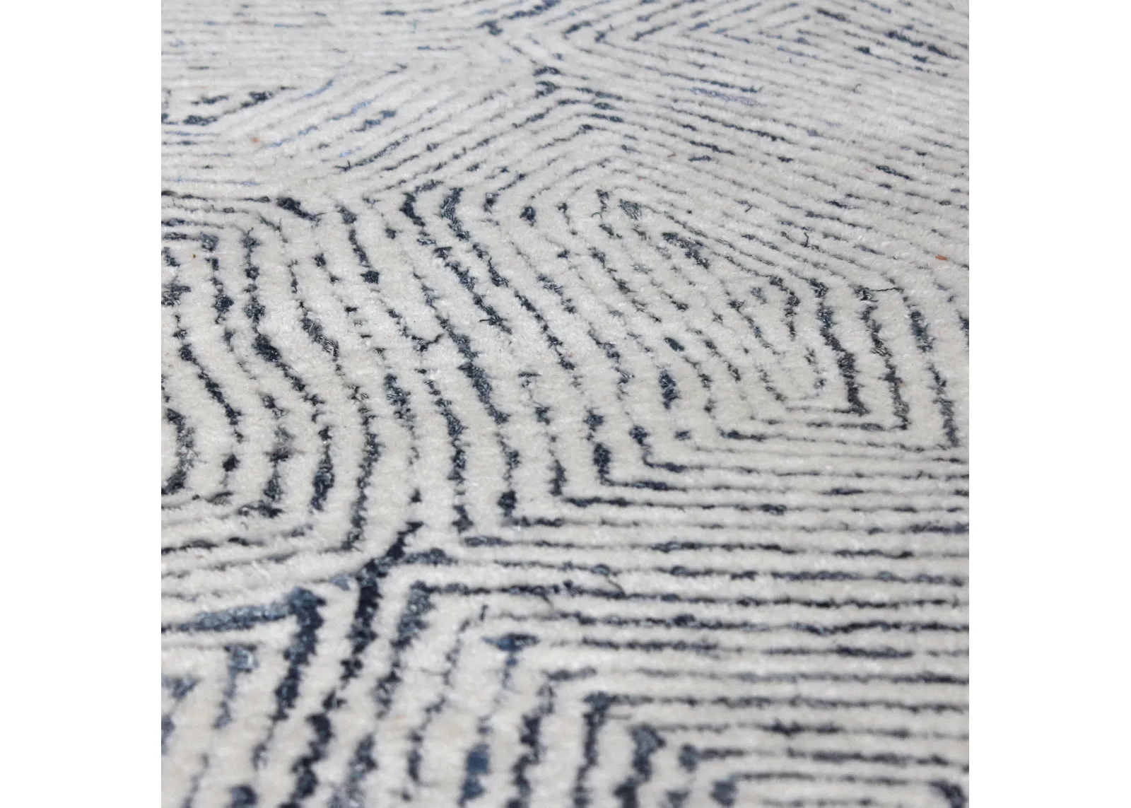 Maze Blue 9 X 12 Rug