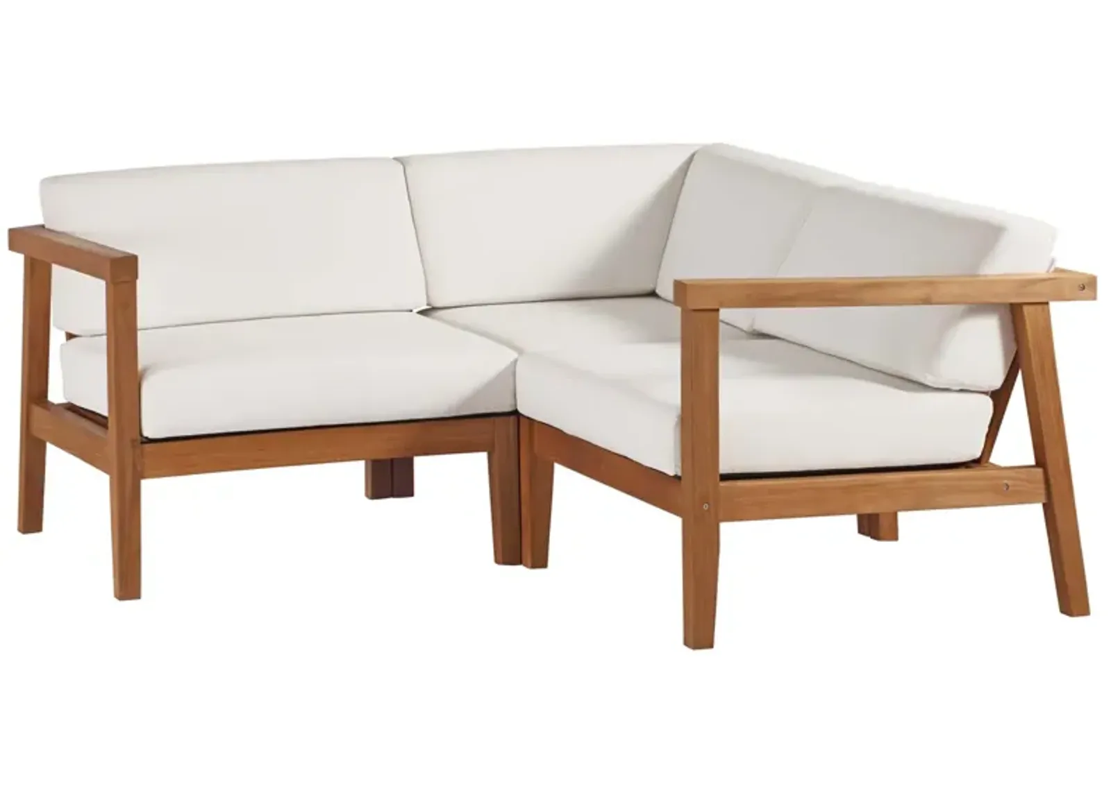 Bayport Teak 3-Piece Outdoor Sectional