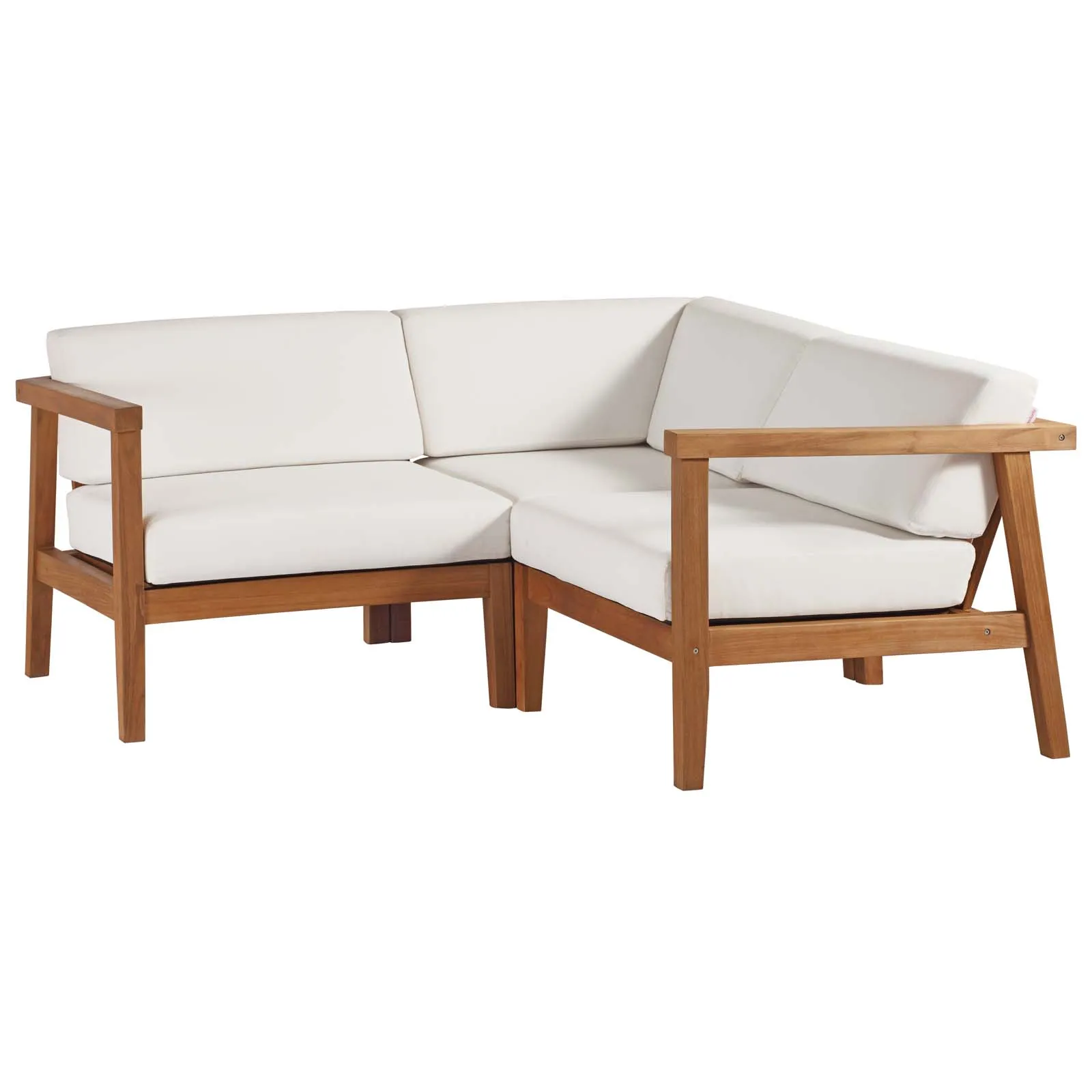 Bayport Teak 3-Piece Outdoor Sectional