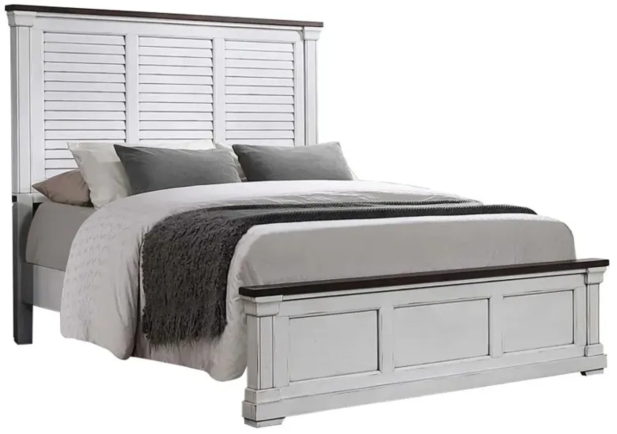 Hillcrest Eastern King Panel Bed White