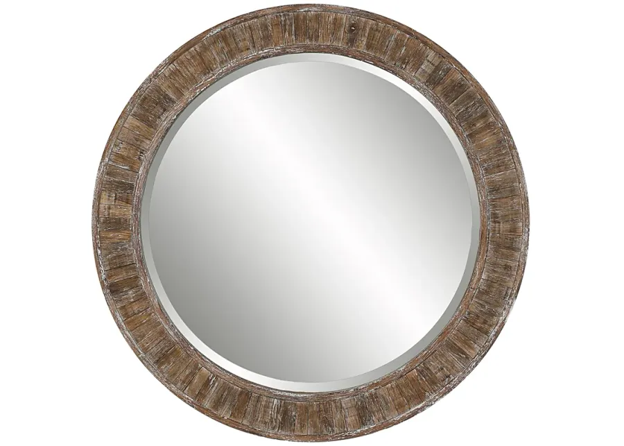 Dayton Weathered Pine Wall Mirror