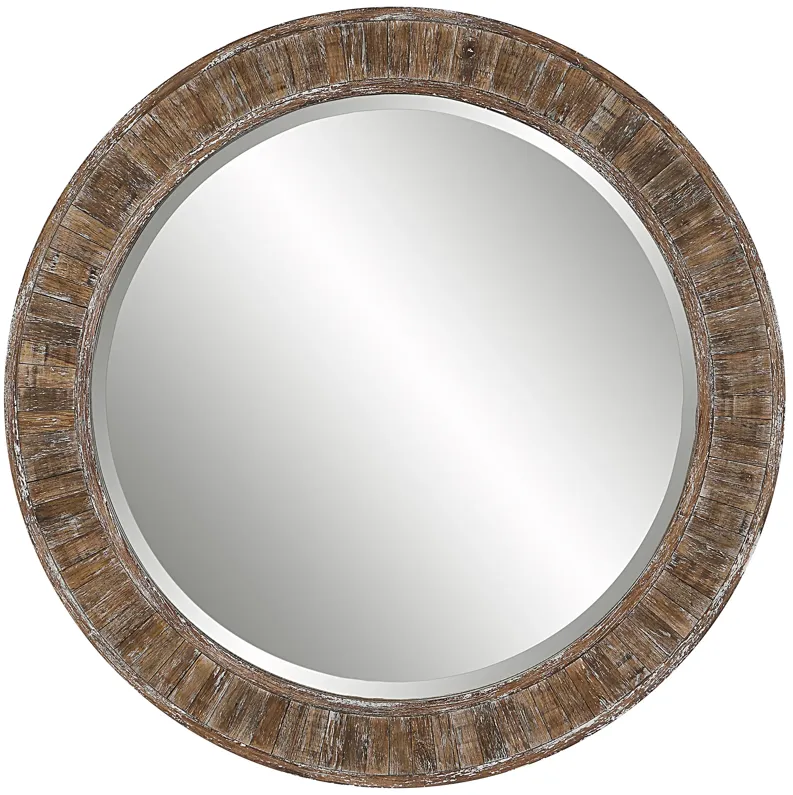 Dayton Weathered Pine Wall Mirror