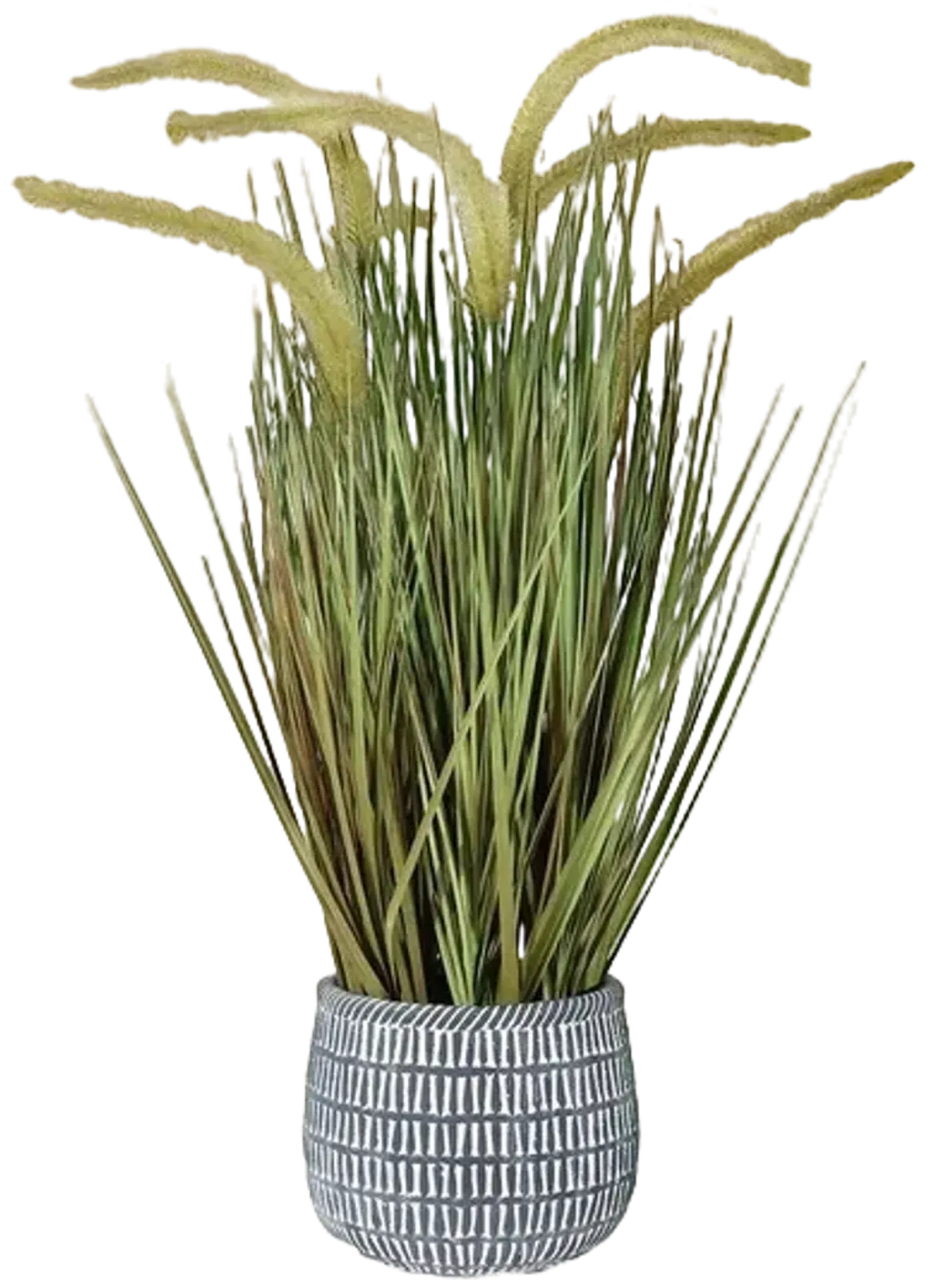Faux Grass 21" Potted Plant