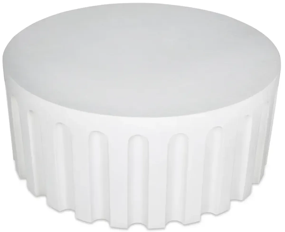 Eris Outdoor Coffee Table White