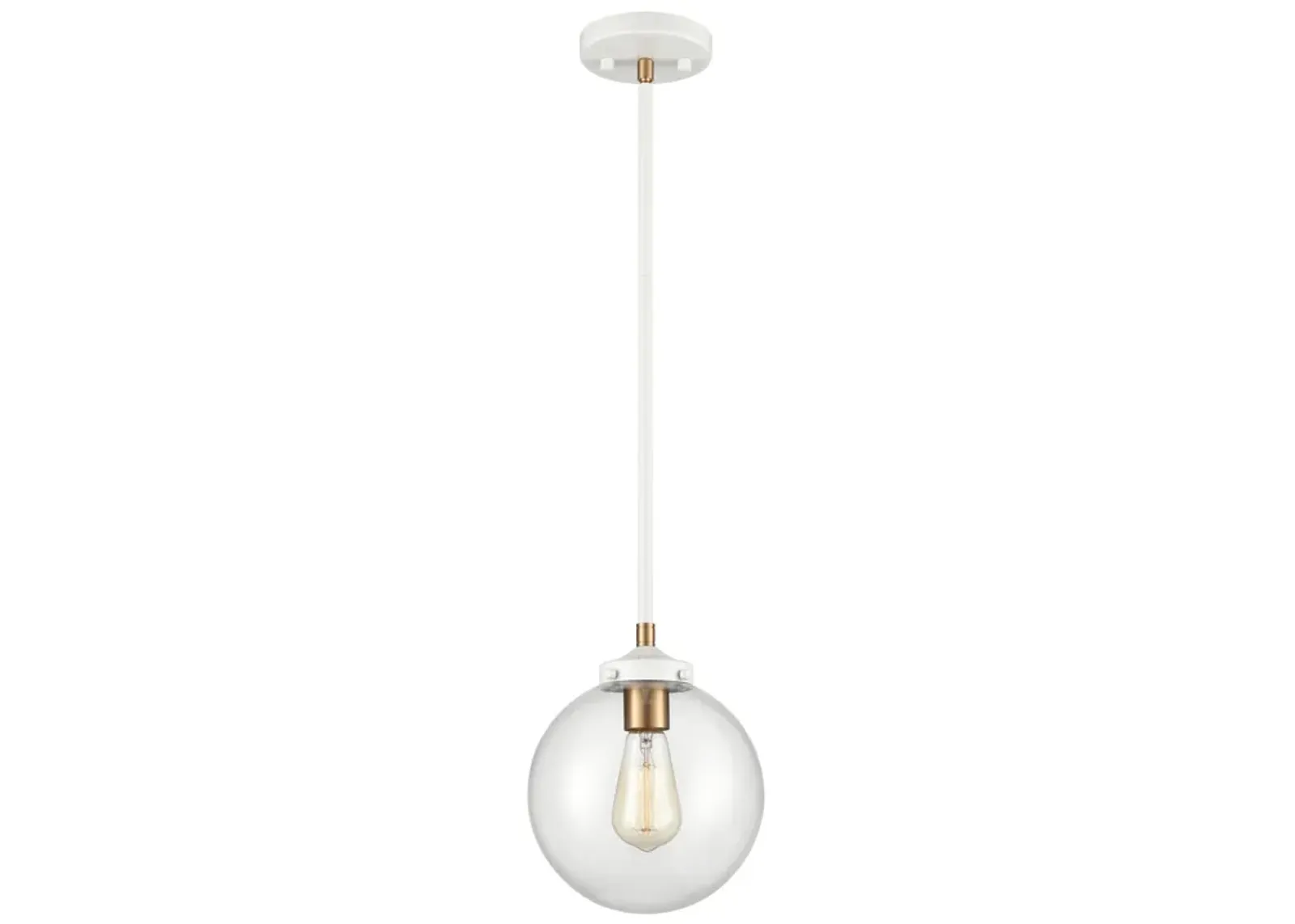 Boudreaux 8" Wide 1-Light Mini Pendant - Matte White