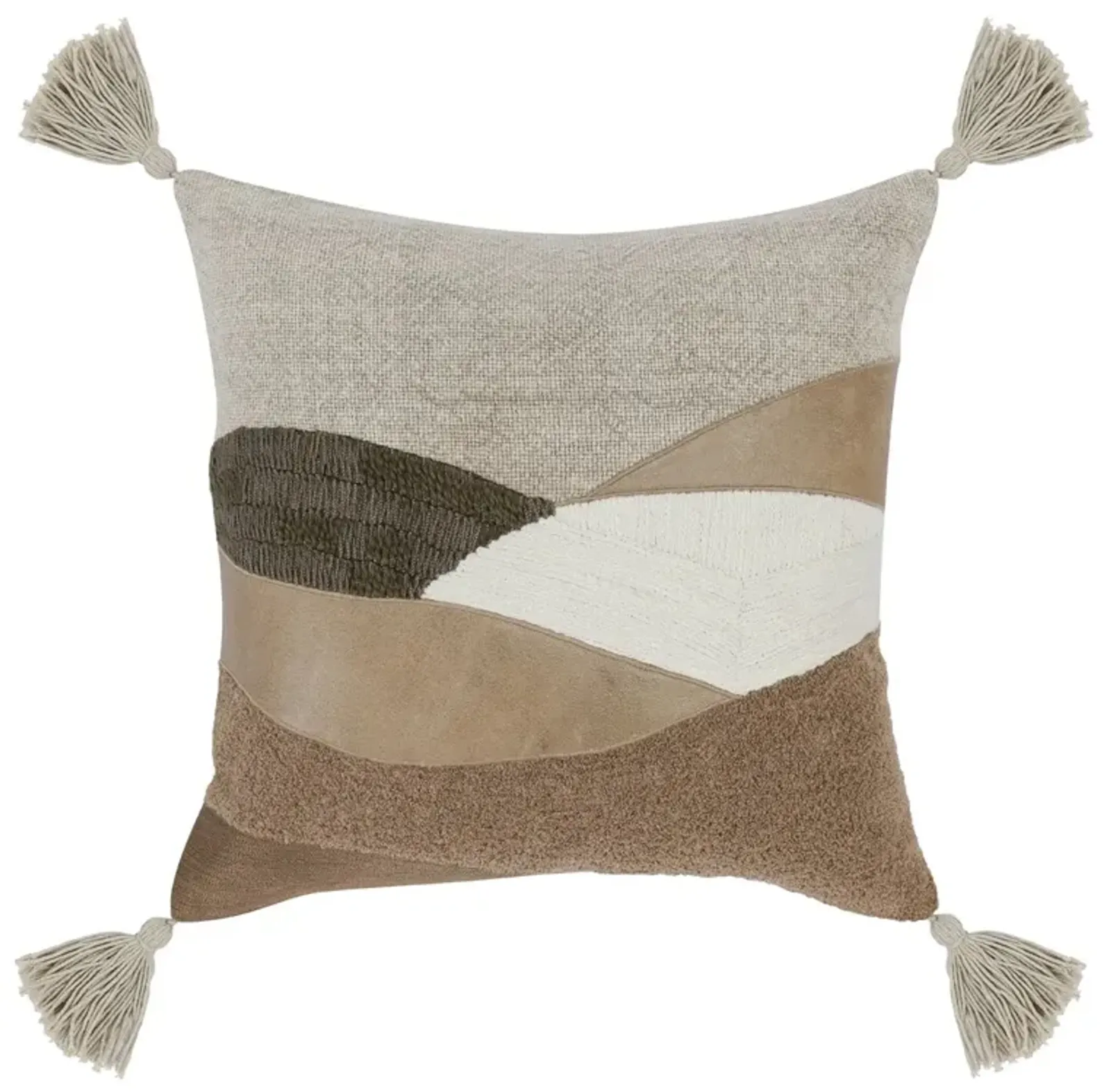 Carve Mixed Media Throw Pillow