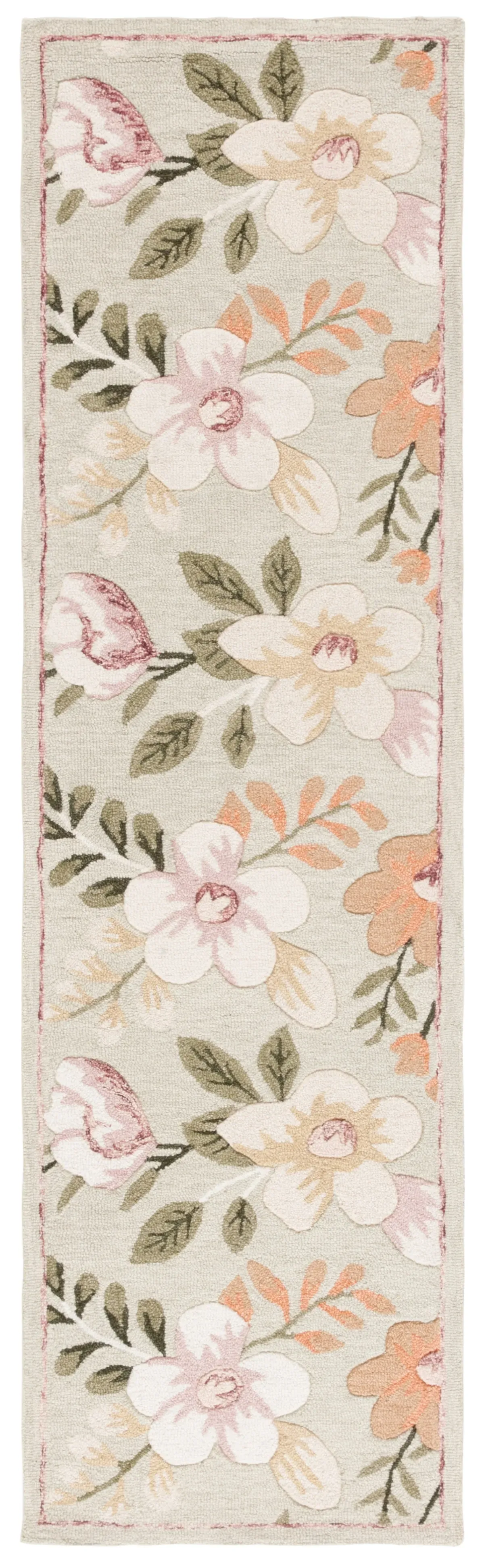 BLOSSOM 571 SAGE  2'-6' x 8' Runner Rug