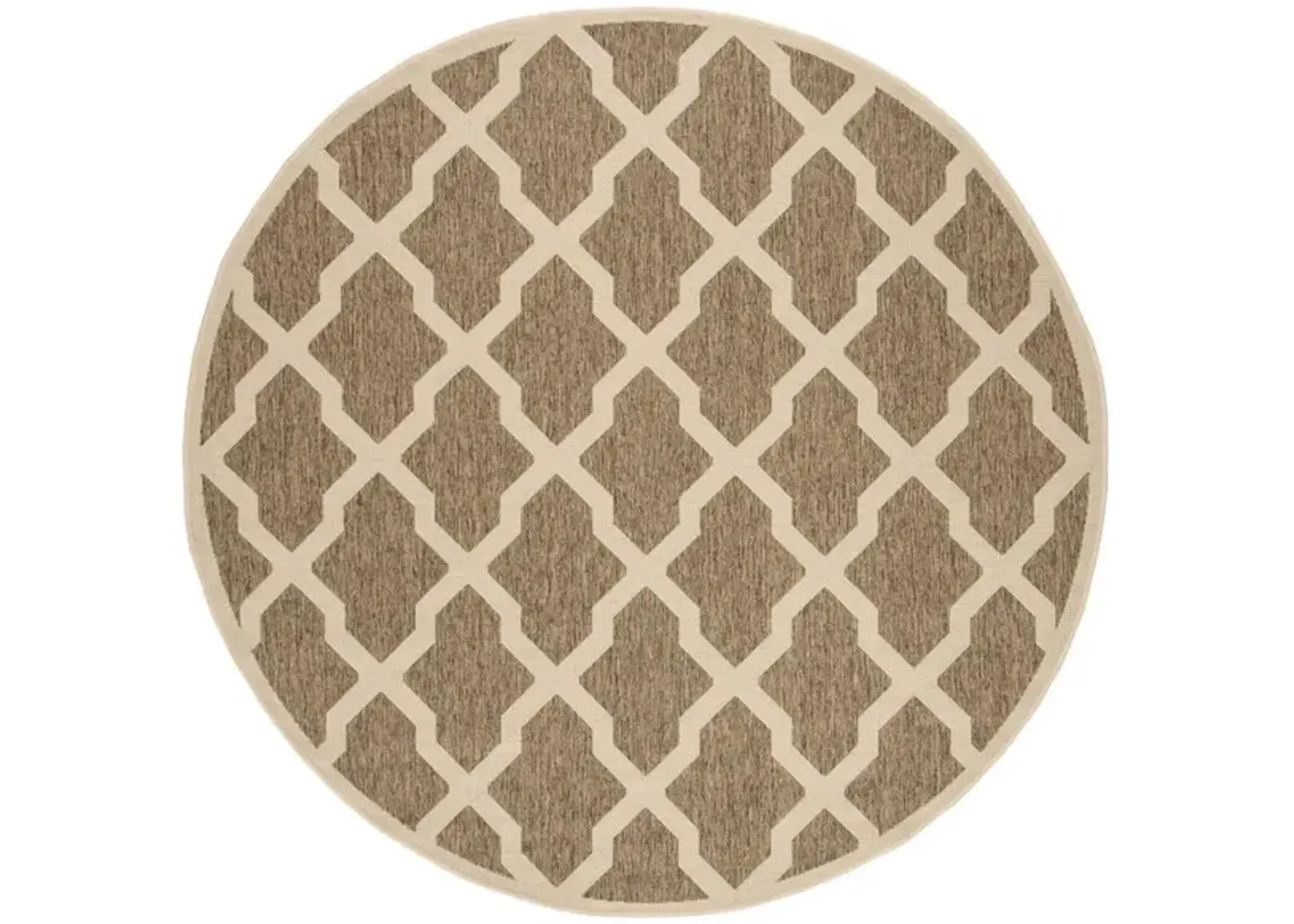 LINDEN 122 Collection LND122D-6R Beige / Cream 6'-7" X 6'-7" Round