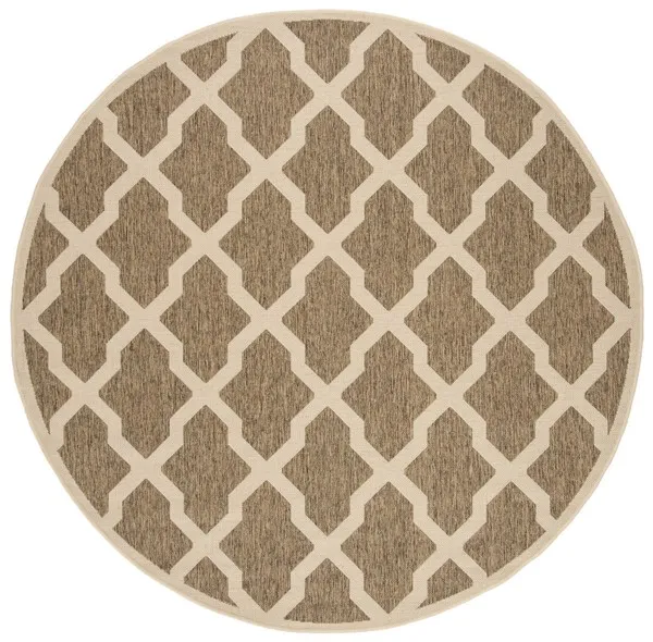 LINDEN 122 Collection LND122D-6R Beige / Cream 6'-7" X 6'-7" Round