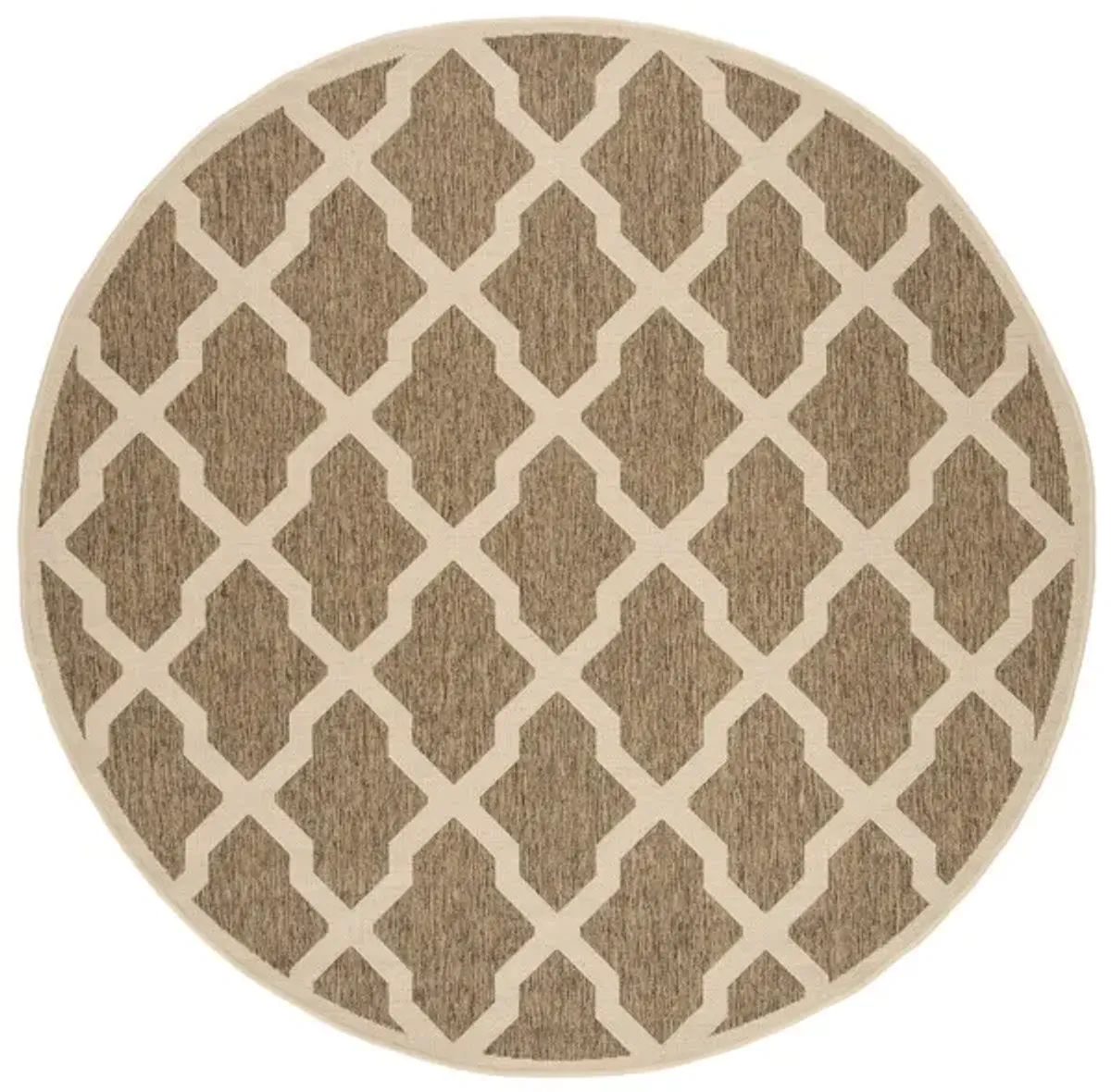 LINDEN 122 Collection LND122D-6R Beige / Cream 6'-7" X 6'-7" Round