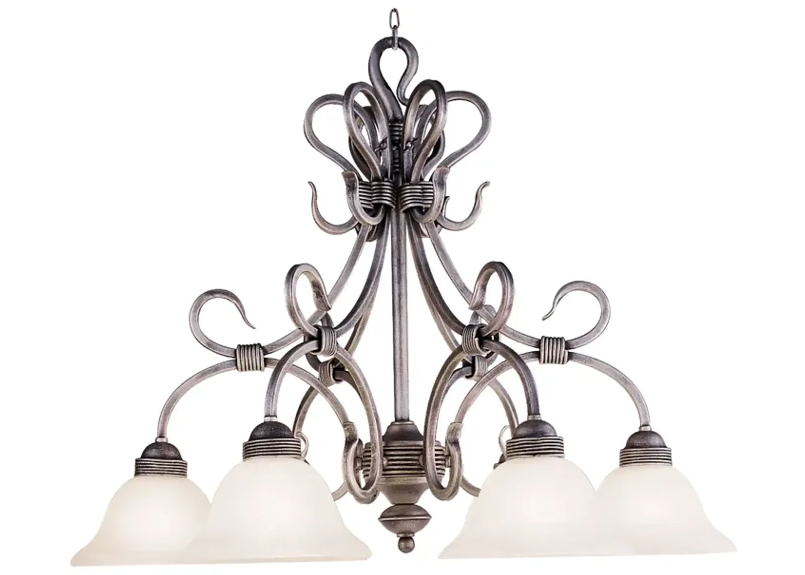 Buckingham 29'' Wide 6-Light Chandelier - Antique Silver