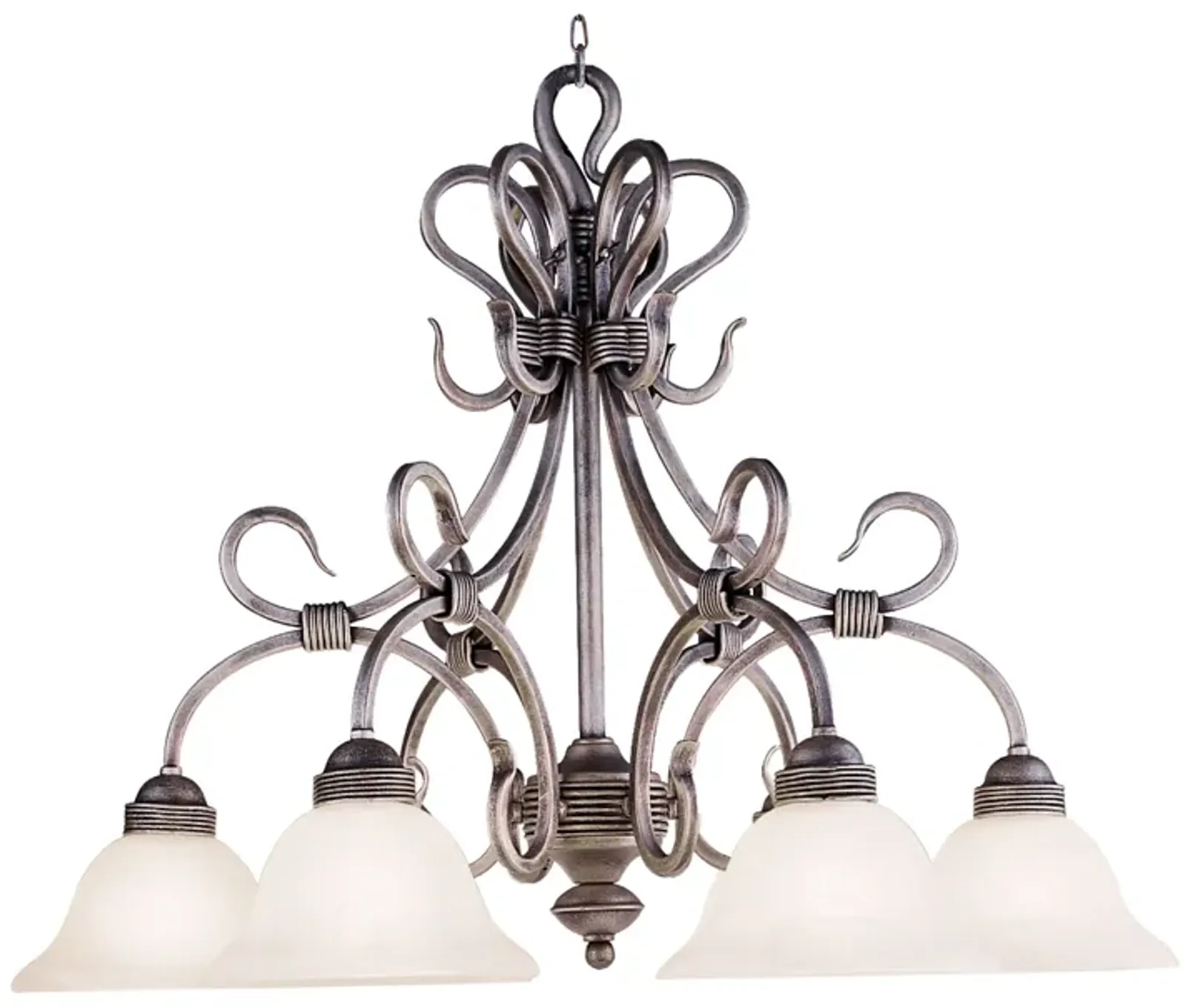 Buckingham 29'' Wide 6-Light Chandelier - Antique Silver