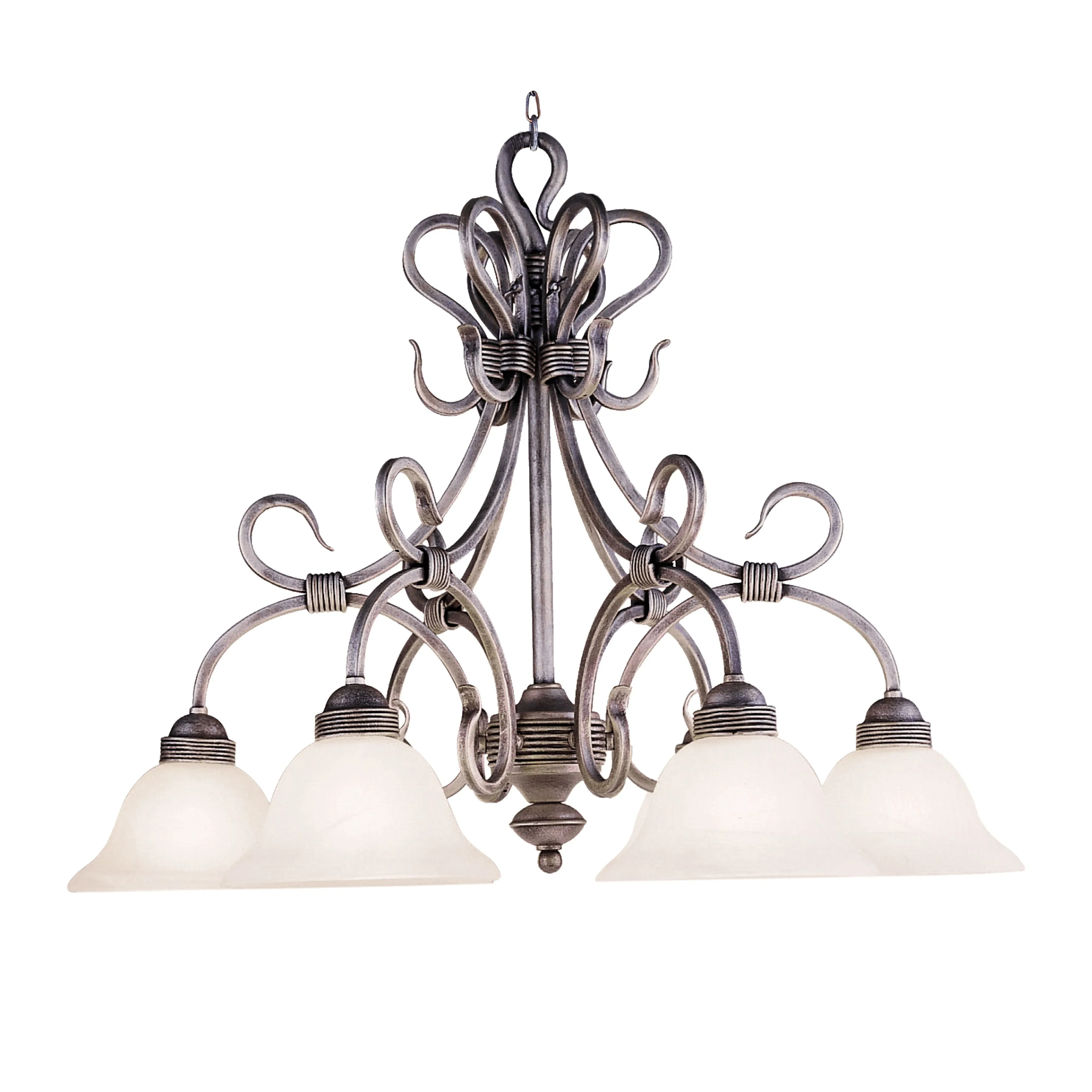 Buckingham 29'' Wide 6-Light Chandelier - Antique Silver