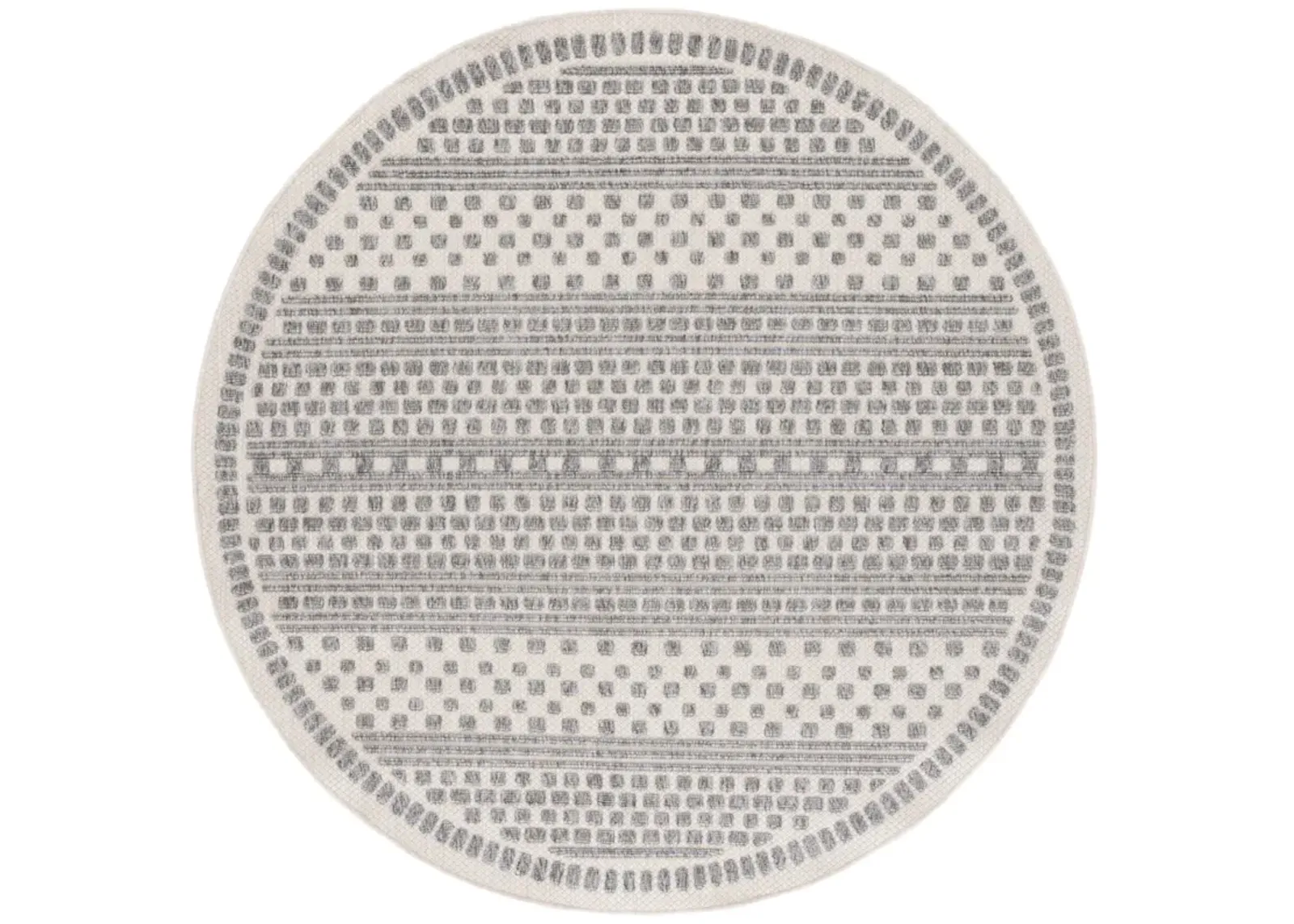 MILOS 110 BEIGE  6'-7' x 6'-7' Round Round Rug