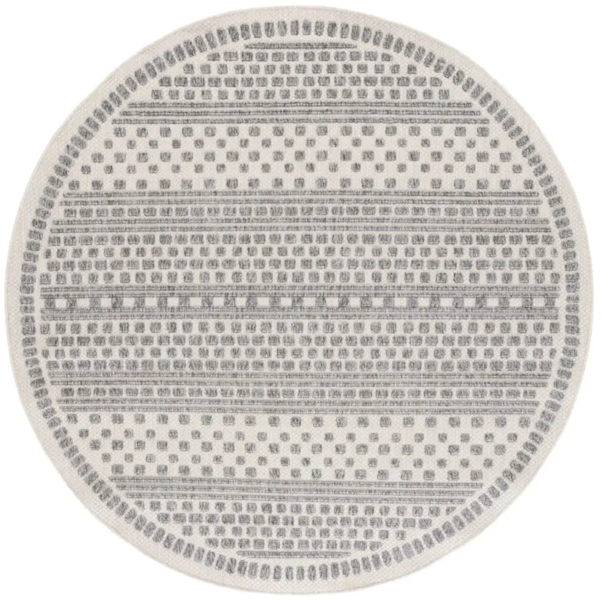 MILOS 110 BEIGE  6'-7' x 6'-7' Round Round Rug