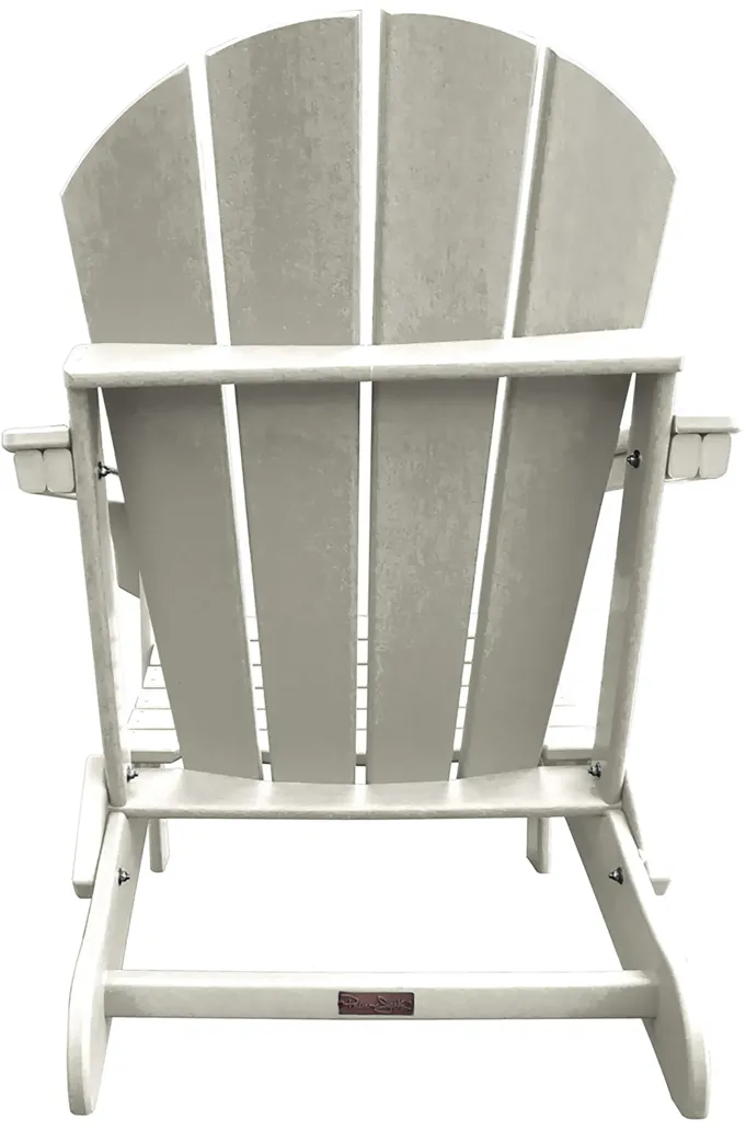 Panama Jack Polyresin Folding White Adirondack Chair