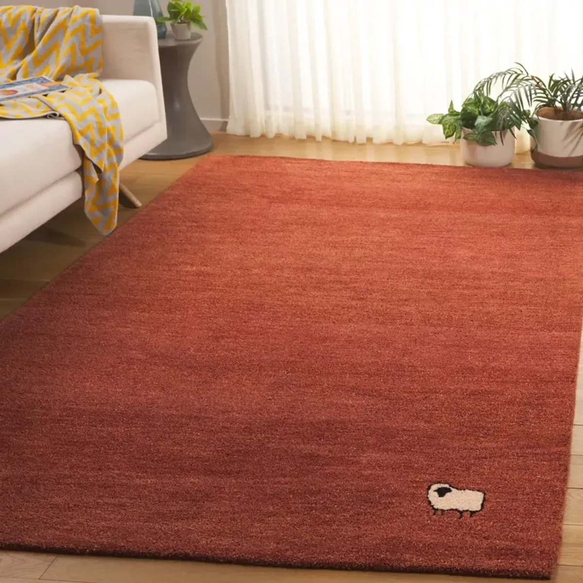 HIMALAYA 451 RUST 8' x 10' Large Rectangle Rug