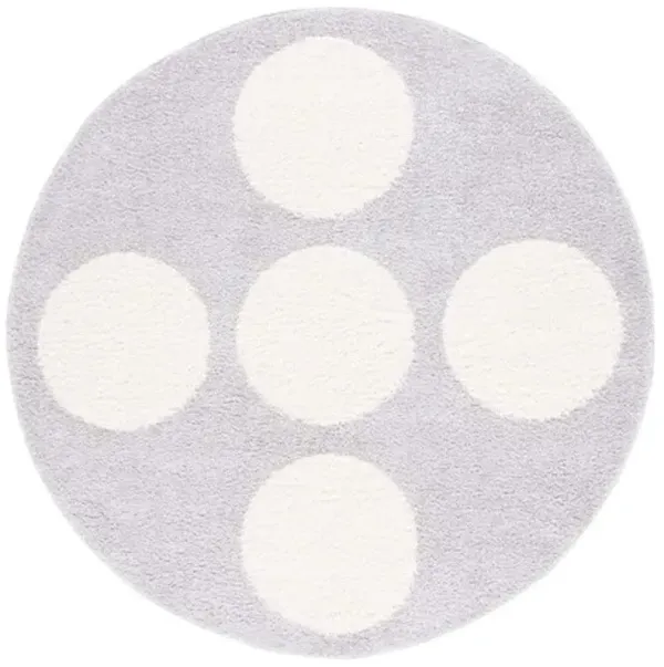 NORWAY 208 Grey 6'-7' X 6'-7' Round Round Rug