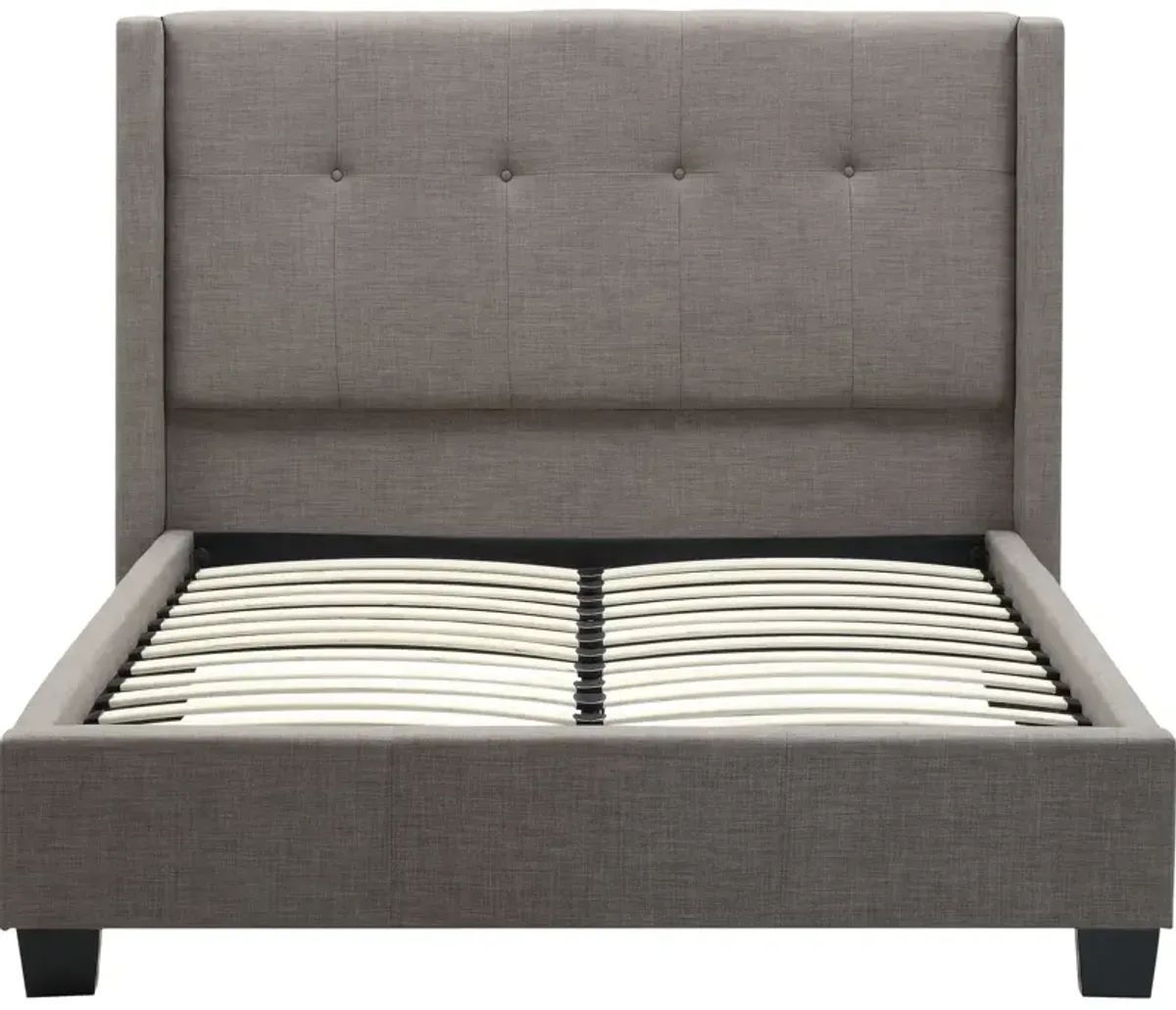 Madeleine California King-Size Wingback Platform Bed