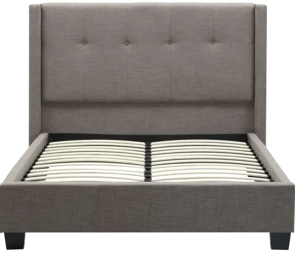 Madeleine California King-Size Wingback Platform Bed
