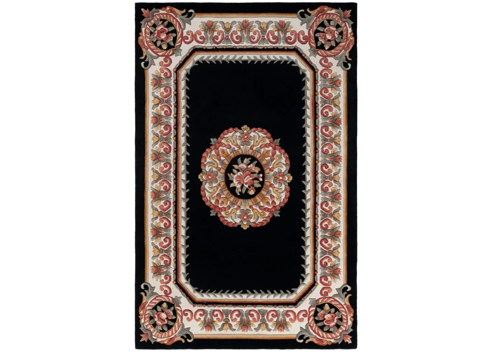 NAPLES 901 BLACK  5' x 8' Medium Rectangle Rug