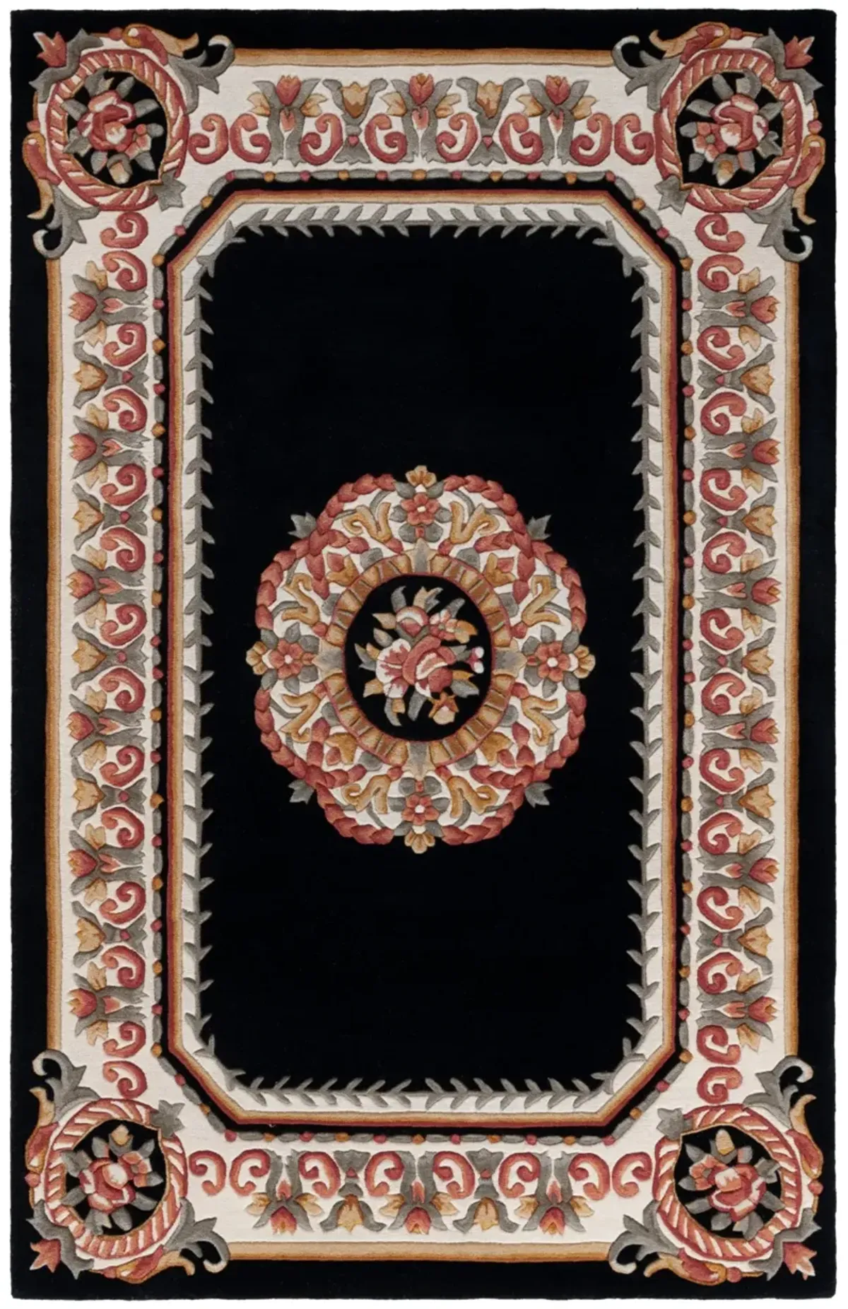 NAPLES 901 BLACK  5' x 8' Medium Rectangle Rug