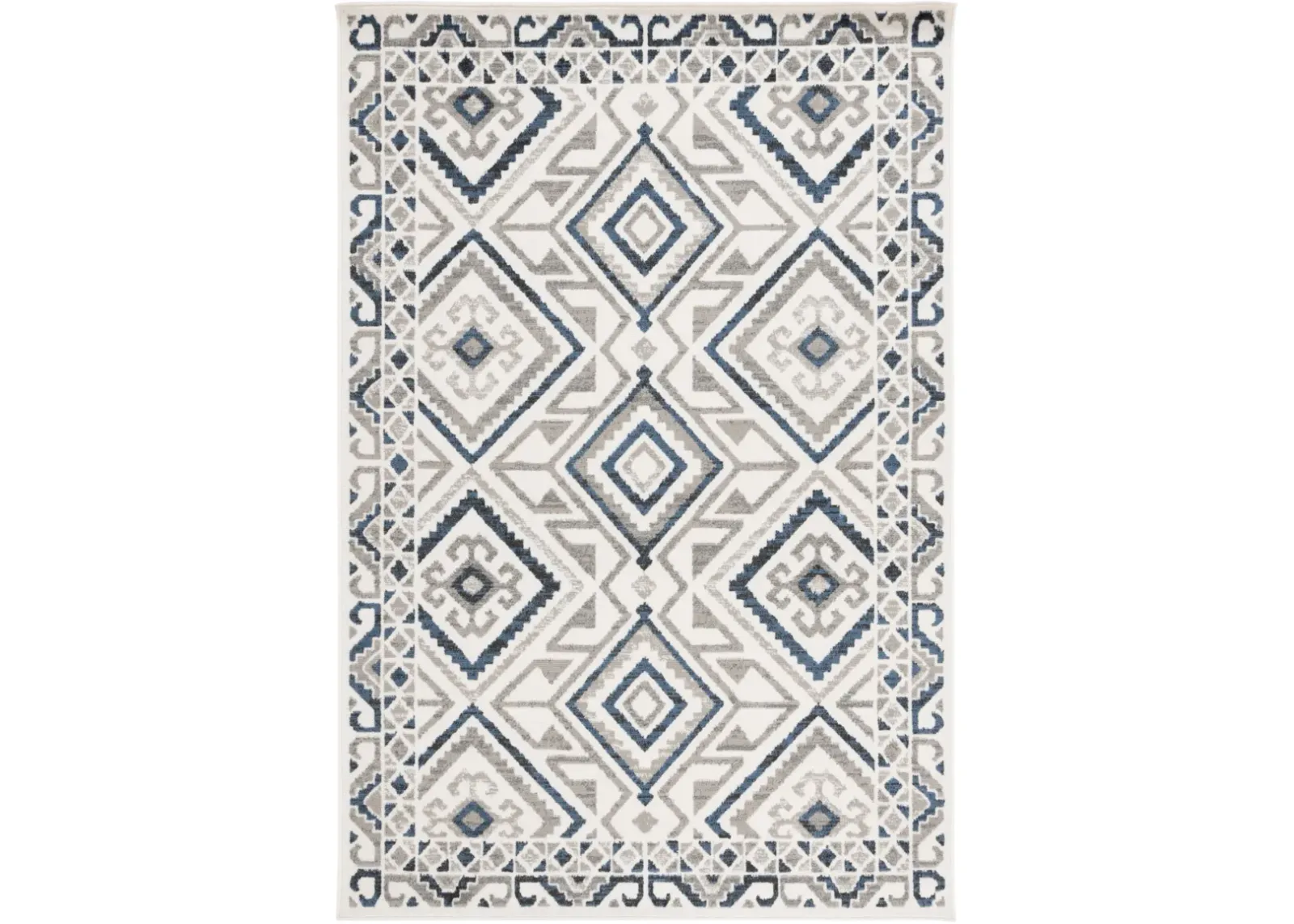 PYRAMID 221 IVORY  9' x 12' Large Rectangle Rug