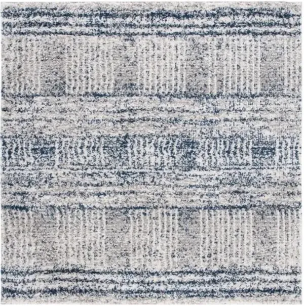 JERICHO SHAG 100 Blue 8' X 8' Square Square Rug