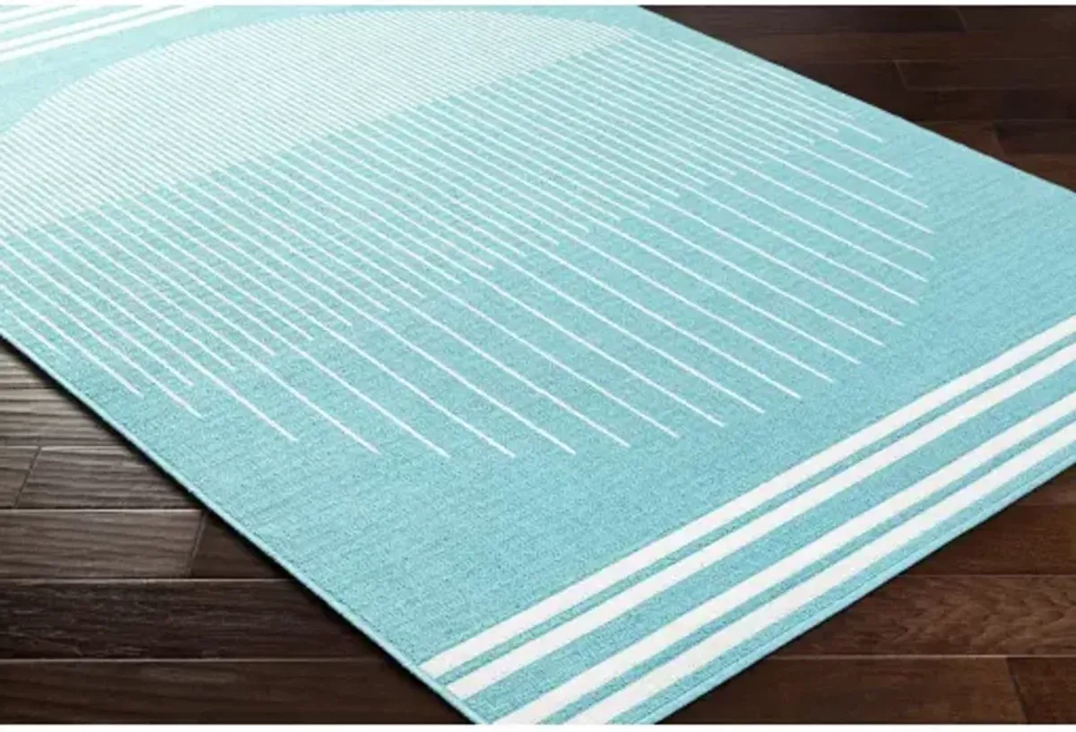 Alfresco ALF-9691 5'3" x 5'3" Machine Woven Rug